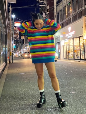 YO-NEさん（レディース・154cm）の春コーディネート