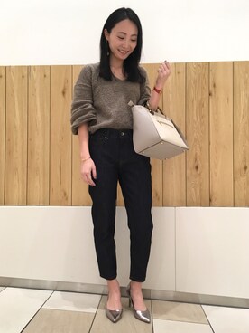 「アイテム（バングル/リストバンド）」を使った、erina.uさん（レディース・160cm・20代）の冬コーディネート
