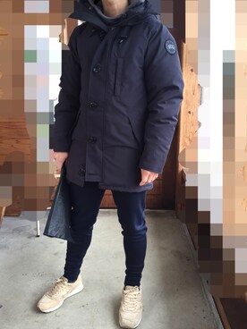 ダウンジャケット コートを使った 雪国コーデ のメンズ人気ファッションコーディネート Wear