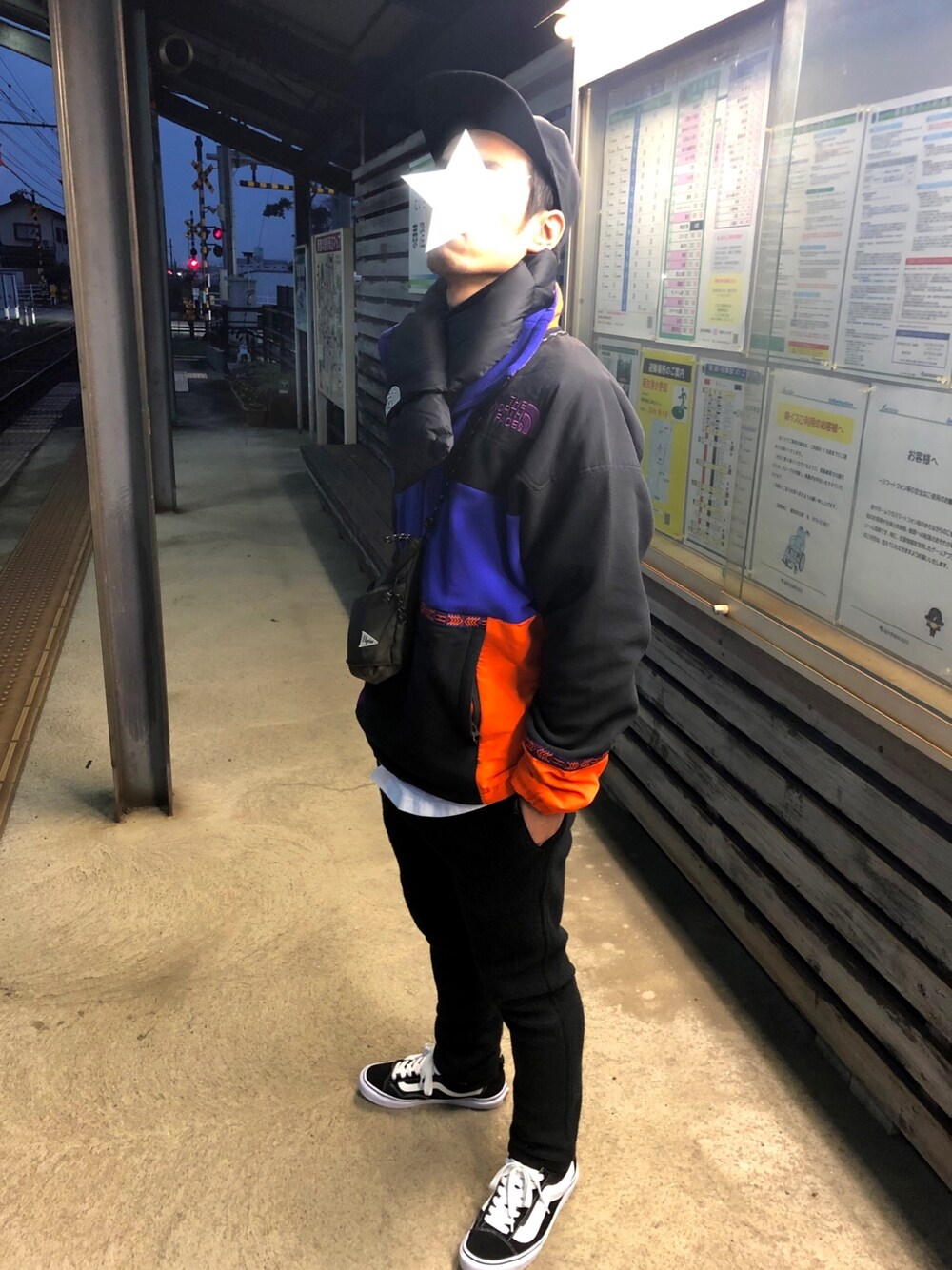「冬、休日コーデ、フリース、RAZE、THE NORTH FACE、楽チンコーデ」｜「THE NORTH FACEのアイテム（ジャケット/アウター、その他）」を使った、さかもとさん（メンズ・170cm）の冬コーディネートの1枚目の写真