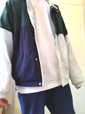 「レイヤードstyle」｜「アイテム（ナイロンジャケット）」を使った、ぺいさん（メンズ・179cm）の冬コーディネート