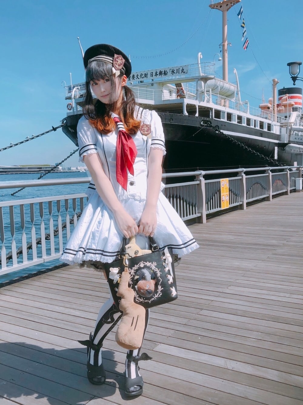 「ootd、ロリータ、Metaphor…、ロリィタ、セーラーカラー、ヴィヴィアンウエストウッド」｜「Metamorphoseのアイテム（スカート、ホワイト系）」を使った、mitu_kunさん（レディース・165cm）の夏コーディネートの1枚目の写真