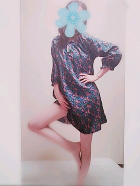 「BLUE MATEのアイテム（ワンピース、ブルー系）」を使った、sα🥀さん（レディース・168cm）の夏コーディネート
