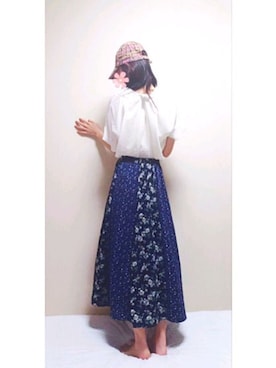 「うしろリボン」｜sα🥀さん（レディース・167cm）の夏コーディネート