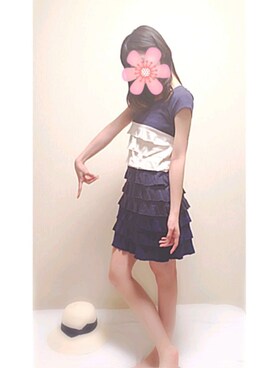 「何年も前に頂いたフリルワンピースのアイテム（ワンピース/ドレス、その他）」を使った、sα🥀さん（レディース・168cm）の夏コーディネート