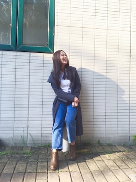 「niuhans（ニュアンス）のアイテム」を使った、几点点さん（レディース・158cm）の冬コーディネート