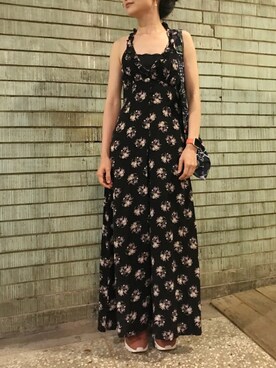 「asos（エイソス）のアイテム（オールインワン・サロペット）」を使った、Heather Liaoさん（レディース・165cm）の夏コーディネート