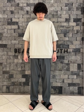 「BEAUTY&YOUTH UNITED ARROWS（ビューティーアンドユースユナイテッドアローズ）のアイテム」を使った、山口　雄大さん（メンズ・185cm）の春コーディネート