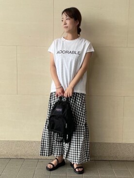 古川　雪絵さん（レディース・152cm）の夏コーディネート