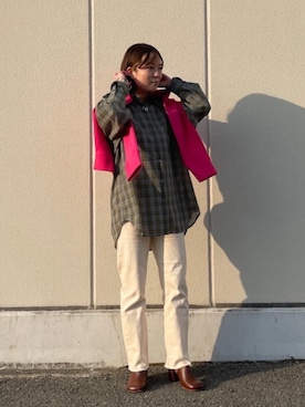 古川　雪絵さん（レディース・152cm）の冬コーディネート