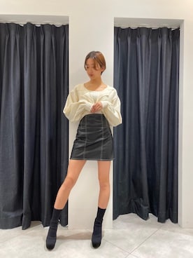 「綺麗めコーデ」｜「アイテム（アンサンブル）」を使った、RIOさん（レディース・164cm）の冬コーディネート