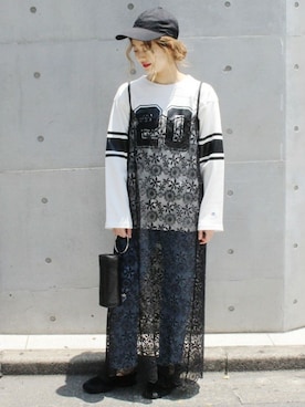 asanoさん（レディース・158cm）の夏コーディネート