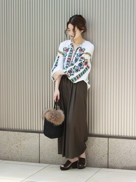 「アイテム（その他シューズ）」を使った、asanoさん（レディース・158cm）の秋コーディネート