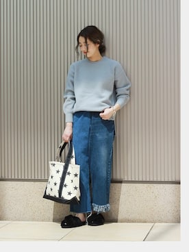 「ファーサンダル」｜asanoさん（レディース・158cm）の秋コーディネート