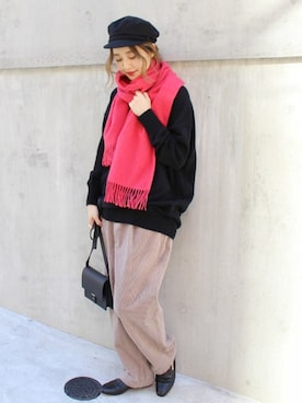 「GRILLO（グリーロ）のアイテム」を使った、asanoさん（レディース・158cm）の秋コーディネート