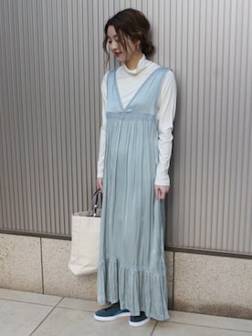 「TEMBEA（テンベア）のアイテム」を使った、asanoさん（レディース・158cm）の冬コーディネート