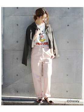 「ミッキー」｜asanoさん（レディース・158cm）の春コーディネート