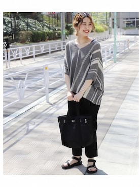 「Teva（テバ）のアイテム」を使った、asanoさん（レディース・158cm）の春コーディネート