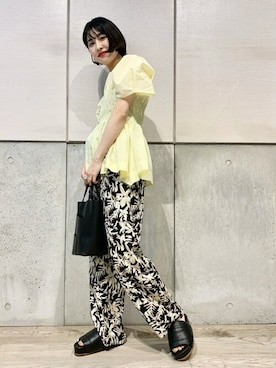 「ガラパン」｜「アイテム（その他）」を使った、asanoさん（レディース・158cm）の春コーディネート