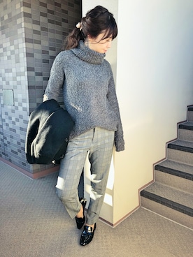 「Marblee（マー ブリー）のアイテム（ジャケット/アウター）」を使った、Miwaさん（レディース・160cm）の冬コーディネート
