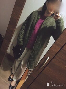 「KOBE LETTUCE（コウベレタス）のアイテム（ブルゾン）」を使った、blue blueさん（レディース・157cm）の冬コーディネート