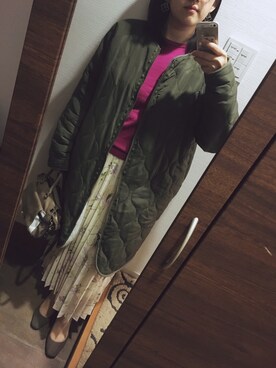 「KOBE LETTUCE（コウベレタス）のアイテム（ブルゾン）」を使った、blue blueさん（レディース・157cm）の冬コーディネート