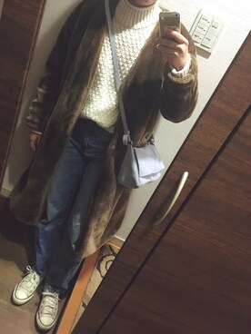 「A part by（アパートバイ）のアイテム（その他アウター）」を使った、blue blueさん（レディース・157cm）の冬コーディネート