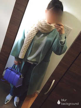 「U by SPICK&SPAN（ユーバイスピックアンドスパン）のアイテム（ジャケット/アウター）」を使った、blue blueさん（レディース・157cm）の冬コーディネート