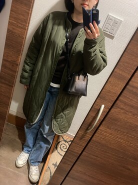 「KOBE LETTUCE（コウベレタス）のアイテム（ブルゾン）」を使った、blue blueさん（レディース・157cm）の冬コーディネート
