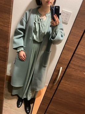「U by SPICK&SPAN（ユーバイスピックアンドスパン）のアイテム（ジャケット/アウター）」を使った、blue blueさん（レディース・157cm）の冬コーディネート