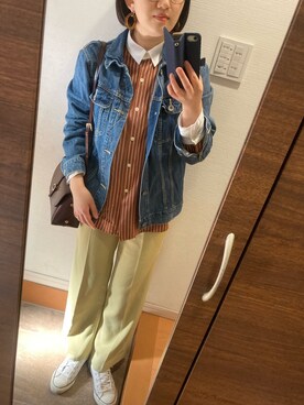 「4A.M.LIFESTYLE（フォーエーエムライフスタイル）のアイテム」を使った、blue blueさん（レディース・157cm）の春コーディネート