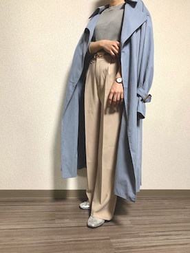 「GRL」｜「アイテム（スリッポン）」を使った、KANAKOさん（レディース・152cm）の春コーディネート