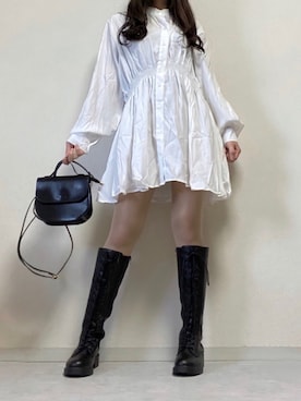 「韓国スタイル」｜「アイテム（その他）」を使った、미카(ミカ)さん（レディース・157cm）の秋コーディネート