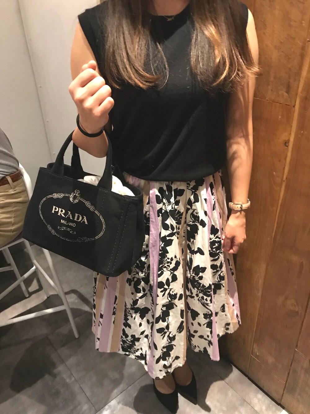 「秋服、休日スタイル、スカート、きれいめカジュアル」｜「神戸レタスのアイテム（スカート、ホワイト系）」を使った、mmmm..さん（レディース・156cm）の秋コーディネートの1枚目の写真