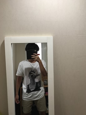 「H&M（エイチ・アンド・エム）のアイテム（スカート）」を使った、edmさん（メンズ・172cm）の夏コーディネート