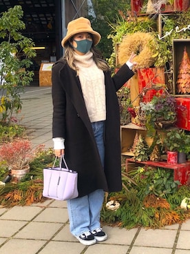 Alyssaさん（レディース・161cm）の冬コーディネート