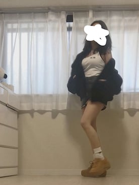 「STELLA McCARTNEY（ステラマッカートニー）のMINI TOTE（トートバッグ）」を使った、プチプラ★くまさんさん（レディース・150cm）の春コーディネート