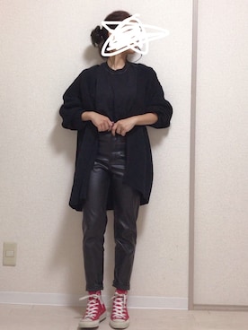 「H&M（エイチ・アンド・エム）のアイテム（その他パンツ）」を使った、プチプラ★くまさんさん（レディース・150cm）の秋コーディネート