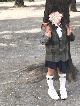 「歩きやすさ重視」｜aAcさん（キッズ・110cm）の春コーディネート