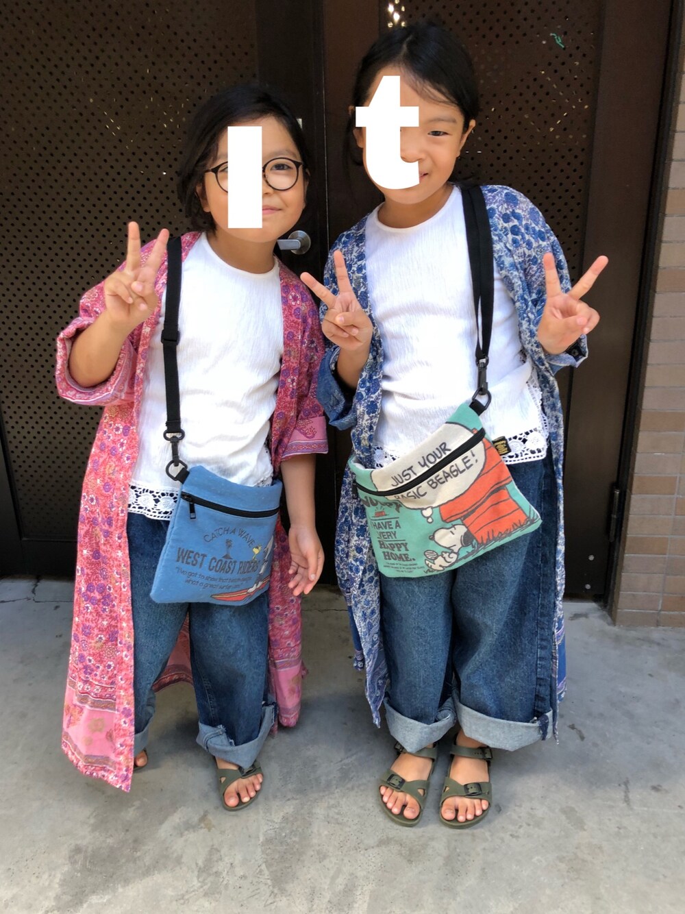 「BIRKENSTOCKのアイテム（サンダル、グリーン系）」を使った、nooooooomiさん（キッズ・130cm）の春コーディネートの1枚目の写真