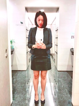 「H&M（エイチ・アンド・エム）のアイテム（ブルゾン）」を使った、つばめさん（レディース・163cm）の秋コーディネート