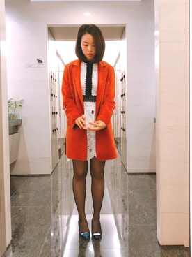 「worknotwork」｜「アイテム（ジャケット/アウター）」を使った、つばめさん（レディース・163cm）の冬コーディネート