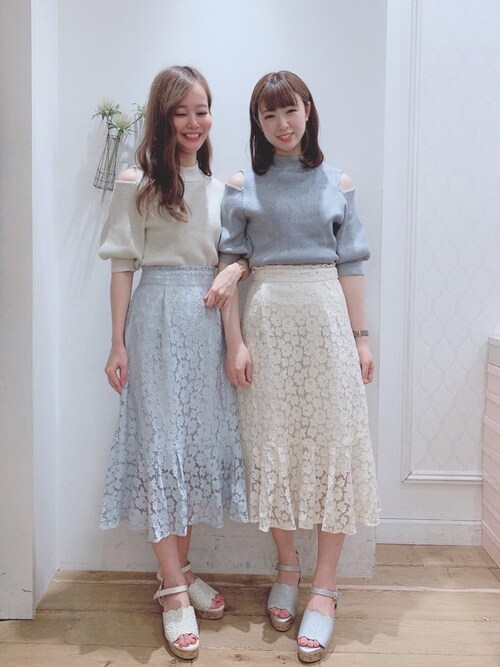 マジェスティックレゴン京都ポルタ店スタッフ Majestic Legon Majestic Legonのスカートを使ったコーディネート Wear