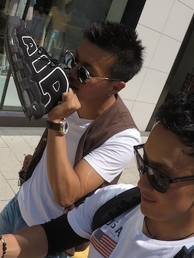 しまぼげさん（メンズ・179cm）の夏コーディネート