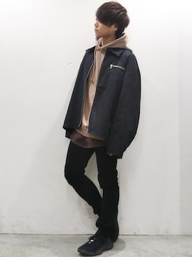 「DOOPZ（ドープス）のアイテム（ブルゾン）」を使った、miyagi さん（メンズ・161cm）の冬コーディネート