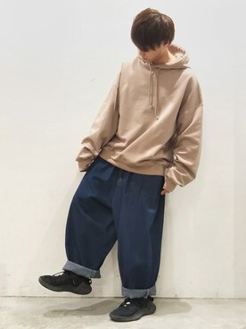 「DOOPZ（ドープス）のアイテム（トップス）」を使った、miyagi さん（メンズ・161cm）の春コーディネート