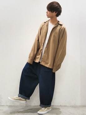 「DOOPZ（ドープス）のアイテム（トップス）」を使った、miyagi さん（メンズ・161cm）の春コーディネート