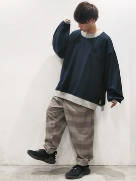「DOOPZ（ドープス）のアイテム（パンツ）」を使った、miyagi さん（メンズ・161cm）の春コーディネート