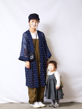 「ミニタリー」｜「アイテム（その他アウター）」を使った、ちはるさん（レディース・164cm）の夏コーディネート