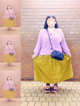 スニーカーを使った 紫 黄色 の人気ファッションコーディネート Wear